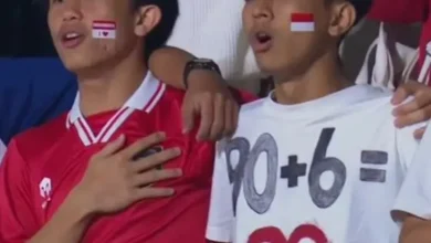 90+699: Kode Misterius Suporter Indonesia pada area Qingdao
