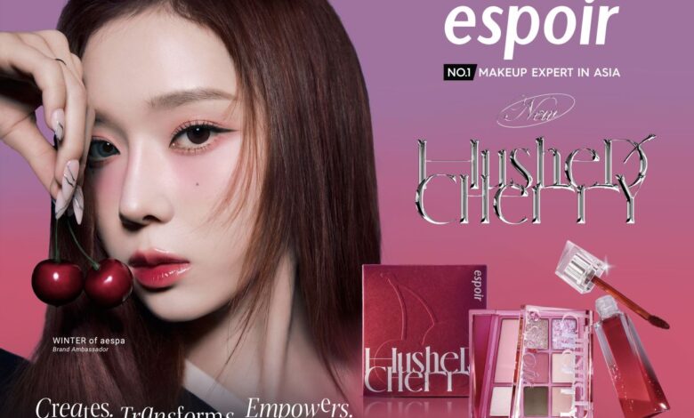 Espoir gandeng Winter aespa luncurkan Hushed Cherry Edition