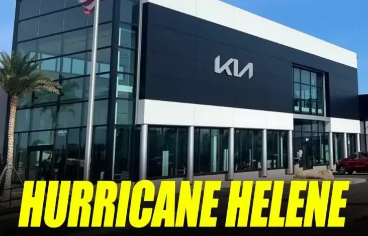 Badai Hurricane Helene Hancurkan 672 Mobil dalam di Dealer KIA
