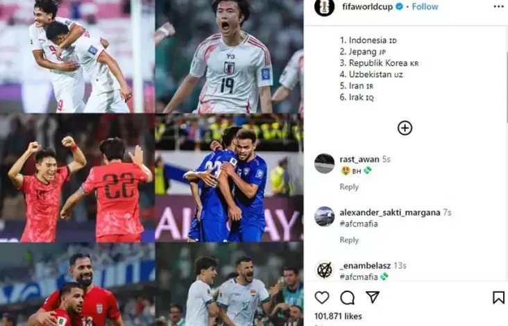 FIFA Sorot 6 Negara Asia yang mana yang dimaksud Belum Terkalahkan, Termasuk Timnas Indonesia