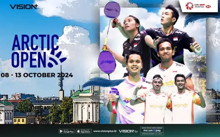 Jadwal kemudian Link Nonton BWF Arctic Open dalam area Vision+