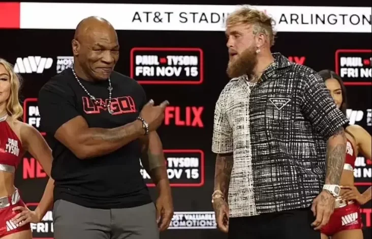 Jake Paul Janjikan Tambahan Rp78 Miliar untuk Mike Tyson Jika Bertahan 4 Ronde