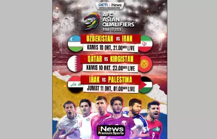 Jangan Lewatkan Duel Uzbekistan kemudian Iran Waktu 21.00 Waktu Indonesia Barat Live pada iNews
