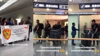 Kemeriahan WNI Sambut Timnas Indonesia di Qingdao China, Fans: Pasti Menang…