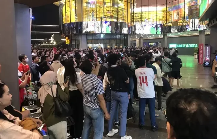 Lagu Indonesia Raya Berkumandang dalam di Nobar RCTI+ Timnas vs China