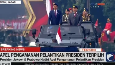 Momen Jokowi dan juga juga Prabowo Naik Maung pada Apel Pengamanan Presiden Terpilih