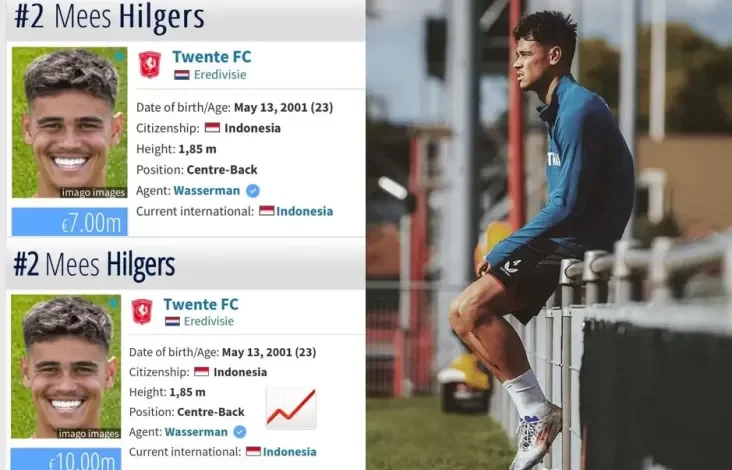 Harga Pasar Mees Hilgers Meroket Rp170 Miliar berkat Debut Memukau Bersama Timnas Indonesia