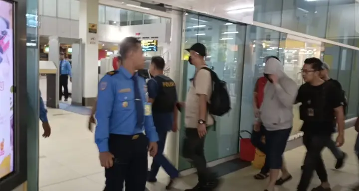 Penampakan Gembong Narkoba Tikui ketka Dibawa ke DKI DKI Jakarta