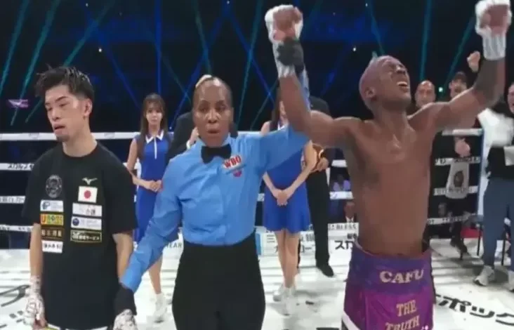 Petinju Tak Terkalahkan Phumelele Cafu Rampas Sabuk WBO Kosei Tanaka