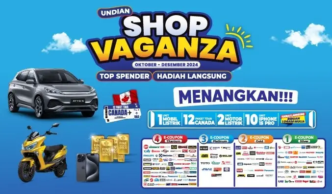 Raih Liburan Gratis ke Kanada lalu Hadiah Spektakuler Lainnya dalam tempat Shopvaganza 2024 Mitra10!