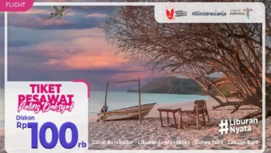Terbang Hemat di tempat tempat Indonesia: Diskon Tiket Pesawat Rp100.000