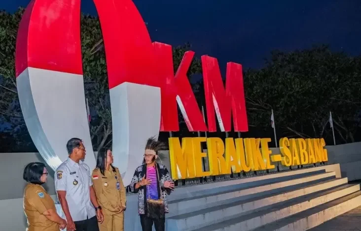 Titik Nol KM Merauke Destinasi Baru di tempat area Ujung Timur Indonesia untuk Cross Border Tourism