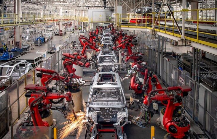 China Salip Jerman pada Pengaplikasian Robot Industri