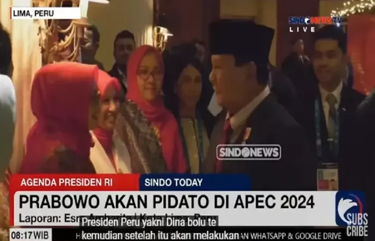 Di APEC ketua eksekutif Summit, Prabowo Tegaskan Bakal Lindungi Semua Penanaman Modal