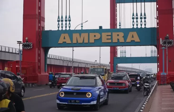 Honda e:Technology City Tour Jelajahi Indonesia: Merajut Inovasi kemudian Sejarah pada tempat Kulu Kilir Palembang
