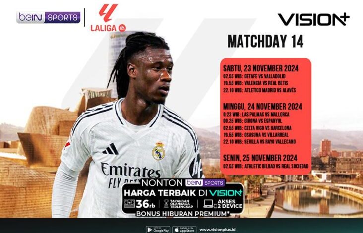 LaLiga 2024/25 Kembali Bergulir, Duel Krusial Barcelona! Simak Jadwal lalu juga Link Streaming di area pada Vision+