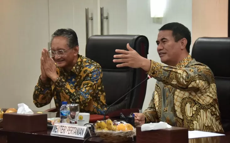 Menteri Pertanian lalu Menteri PU Tandatangani Kesepakatan untuk Percepatan Swasembada Pangan