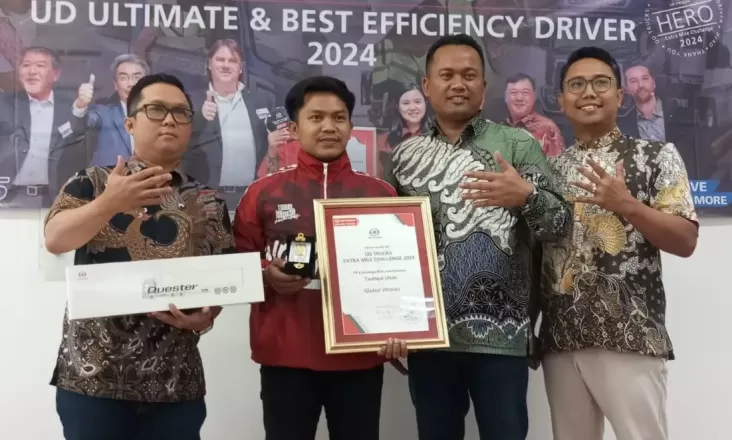 Pengemudi Truk Indonesia Juara Ajang Global UD Extra Mile Challenge 2024 dalam tempat Negeri Matahari Terbit