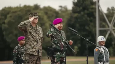 Berbagai Prajurit Marinir TNI AL juga Amerika Latihan Keris MAREX 2024
