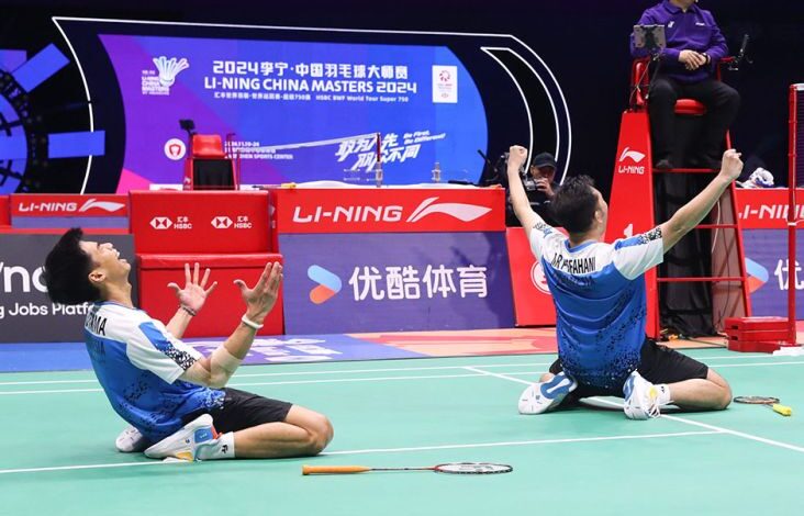 Sabar/Reza Tumbangkan Unggulan 3, Indonesia Kirim 2 Wakil pada area Final China Masters 2024