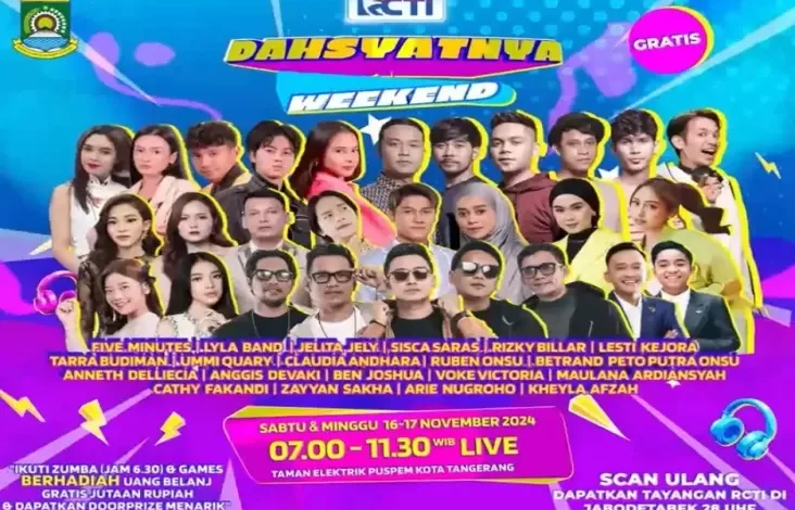 Siap Seru-seruan di Dahsyatnya Weekend Bareng Lyla hingga Lesti Kejora dalam area Taman Elektrik Tangerang!