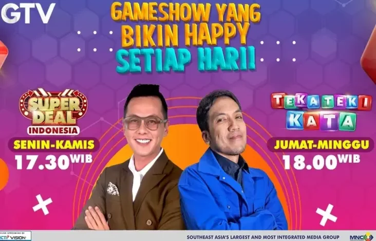 Bareng Andhika Pratama juga juga Desta, Dua Game Show Unggulan GTV Siap Ajak Kamu Happy-happy Setiap Hari!