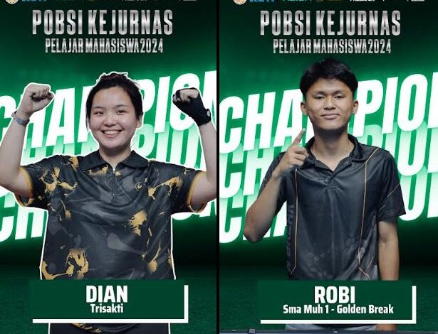 Daftar Lengkap Juara POBSI Kejurnas Pelajar-Mahasiswa 2024