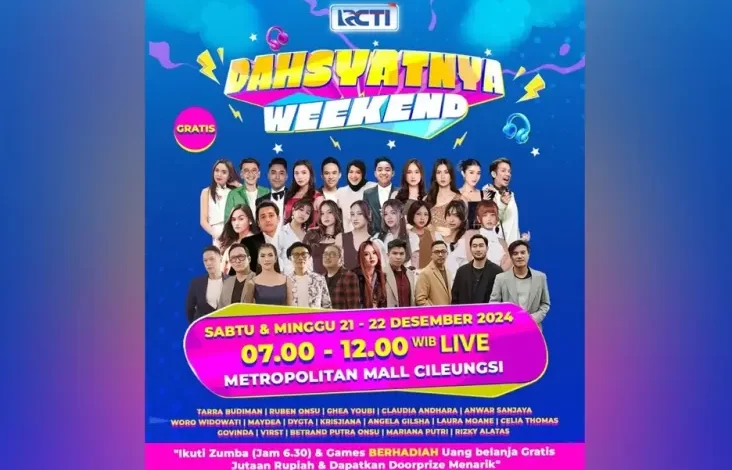 Datang ke Cileungsi, Govinda hingga Deretan Pemain Sinetron Siap Menghibur Warga pada Dahsyatnya Weekend