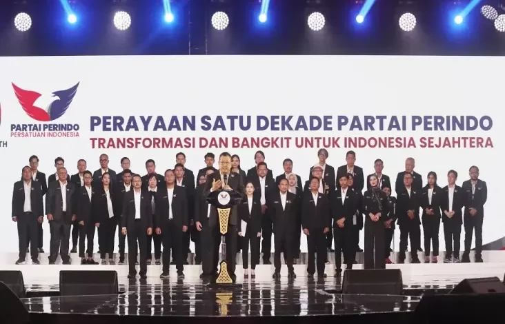 Di HUT ke-10 Partai Perindo, HT Ungkap Pengabdian Tertinggi ke Negara melalui Parpol