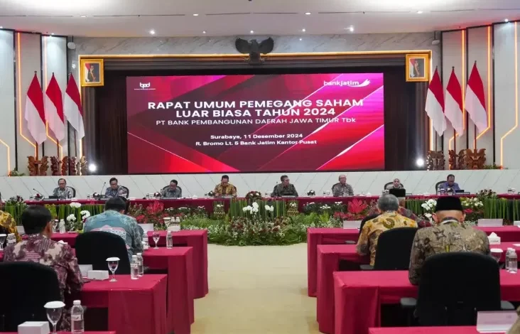 Gelar RUPSLB 2024, Bank Jatim Makin Perkuat KUB