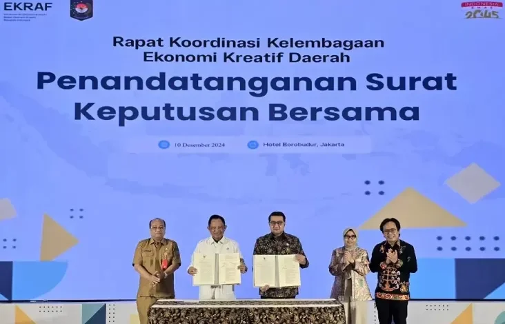 Menekraf juga Mendagri Teken SKB Dorong Bagian Bisnis Kreatif Daerah