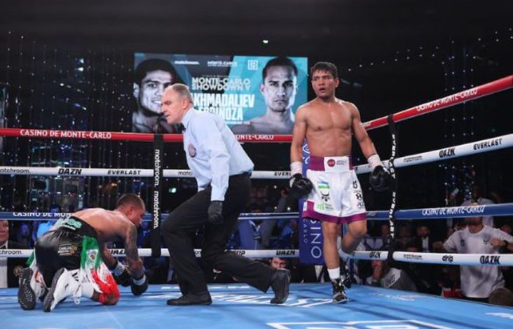 Murodjon Akhmadaliev Meraih kemenangan KO, Juara Interim WBA, Tantang Naoya Inoue