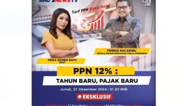 Saksikan One on One Bersama Kepala Badan Kebijakan Fiskal Kemenkeu Febrio Kacaribu, Hari hari terakhir pekan 27 Desember 2024 Waktu 21.30 Waktu Indonesia Barat pada SINDOnews TV
