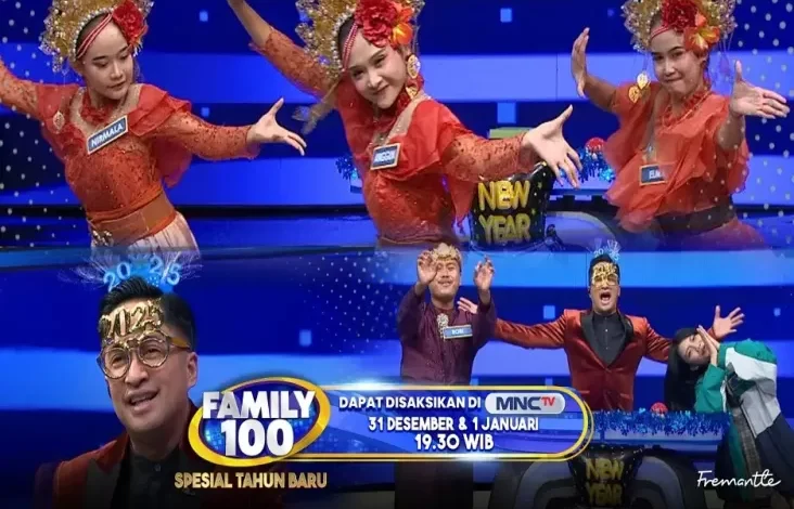 Spesial Waktu petang Tahun Baru, Banyak Kejutan lalu Hadiah di area pada Family 100