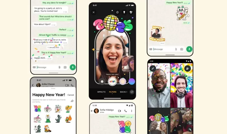 Sssttt…WhatsApp Punya Stiker Rahasia Spesial Tahun Baru, Hal ini Cara Menggunakannya!