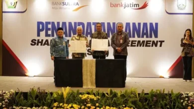 Teken SHA, Bank Sultra Resmi Jadi Bank Kelima yang mana digunakan Ber-KUB dengan Bank Jatim