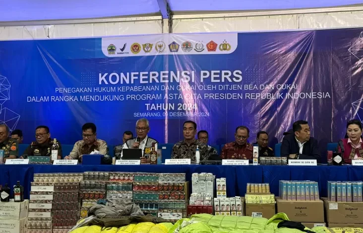Tingkatkan Pengawasan, Bea Cukai Jateng lalu DIY Tindak Barang Ilegal Senilai Rp308 Miliar