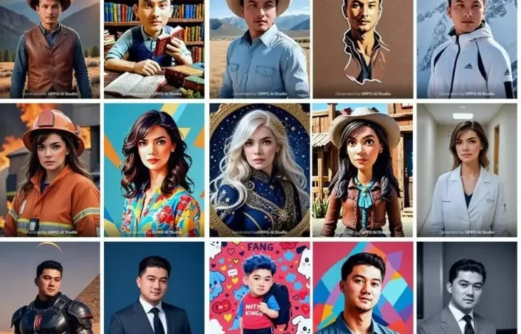Tips Bikin Ucapan Selamat Tahun Baru dengan Oppo Kecerdasan Buatan Studio