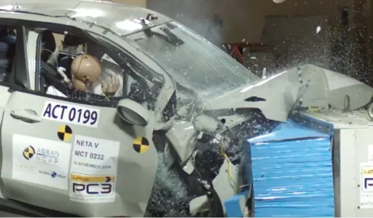 Waduh, Neta V Dapat Bintang 0 pada Uji Tabrak ASEAN NCAP!