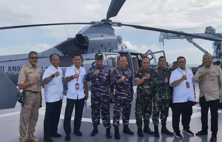 Waka BRIN Tinjau Uji Penembakan Rudal Exocet MM-40 TNI AL di tempat tempat Laut Jawa