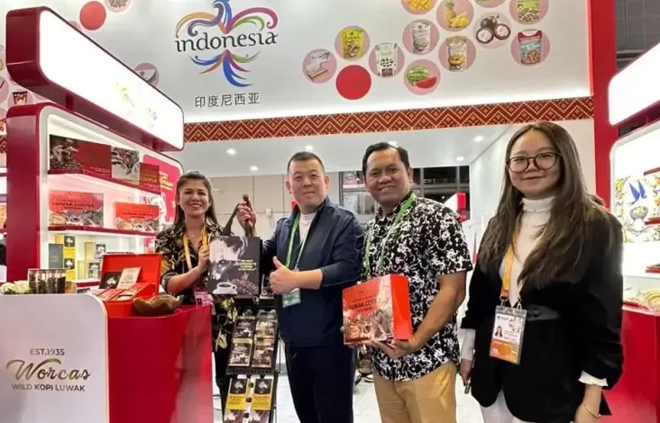 Wakili Indonesia di tempat area CIIE 2024, Worcas Promosikan Kopi Luwak Ke Pasar Global
