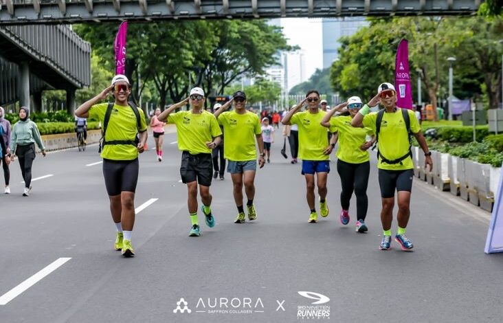 Aurora Saffron Collagen juga Komunitas Lari Kampanyekan Signifikans Hidup Baik