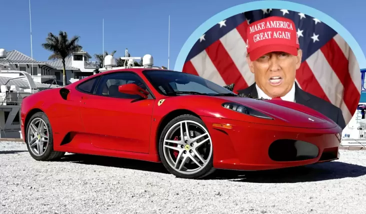 Donald Trump Dilantik sebagai Presiden Negeri Paman Sam ke-47: Ferrari F430 Miliknya Jadi Sorotan di tempat area Balai Lelang
