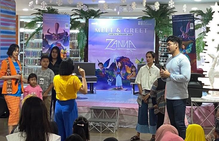 Jadi Peri Pemberani, Alya Nurshabrina Sapa Anak-anak pada waktu Nonton Film ZANNA: Whisper of Volcano Isle