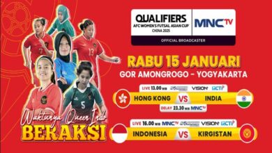 Jadwal Timnas Futsal Putri Indonesia di area tempat Kualifikasi Piala Asia 2025, Live pada MNCTV