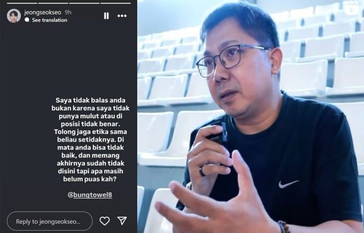 Harga Diri Shin Tae-yong Direndahkan Towel, Jeje: Apa Sudah Puas? Jaga Etika