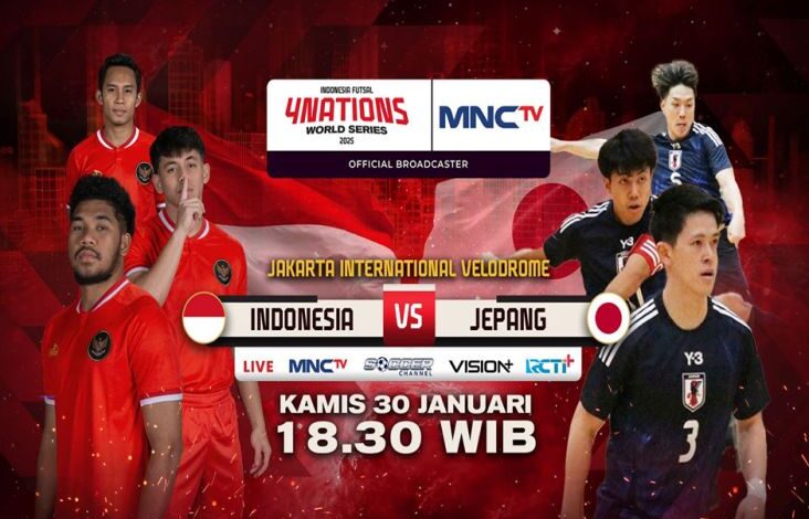 4 Nations World Series 2025: Timnas Futsal Indonesia vs Jepang, Live dalam pada MNCTV