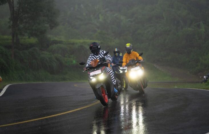 Menikmati Fitur Turbo Y-Shift pada Yamaha Aerox Alpha Turbo pada di Rute Bandung-Ranca Bali