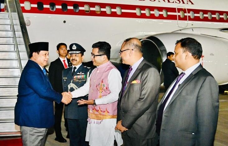 Temui PM Narendra Modi, Presiden Prabowo Tiba pada India