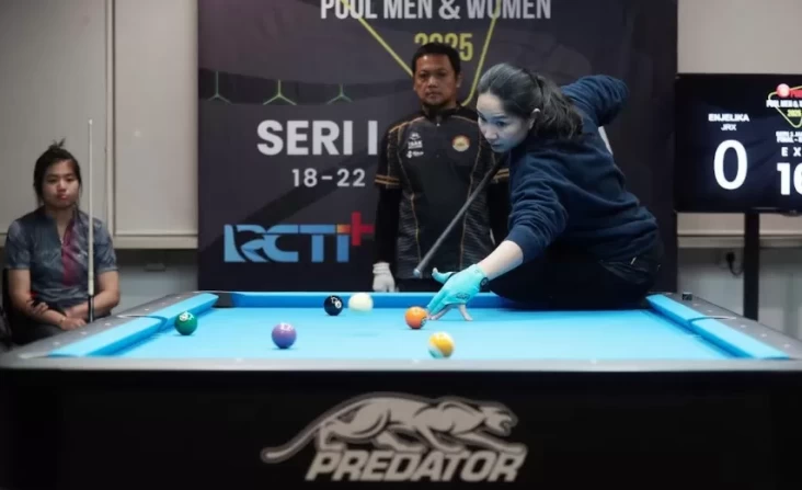Angeline Terharu usai Juara POBSI Pool Men & Women Seri 1 Ibukota 2025